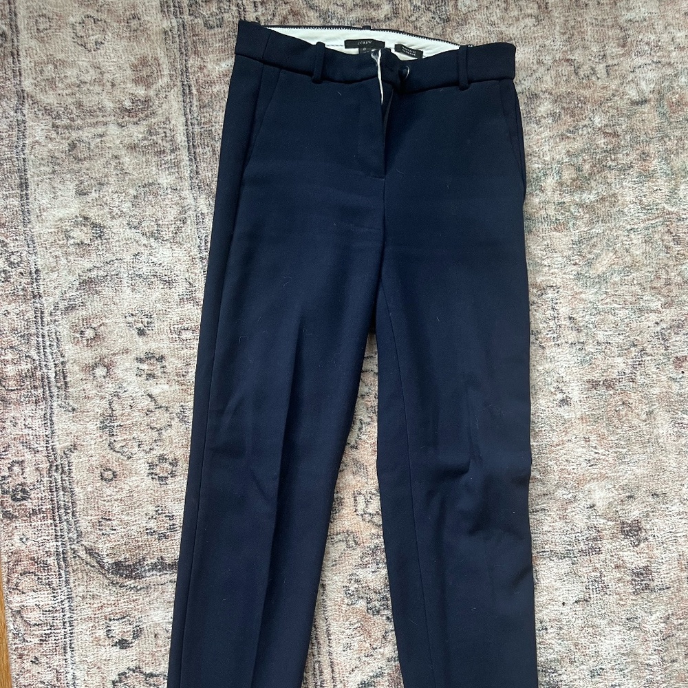 J Crew Navy Blue High Rise Cameron Pant in Size O